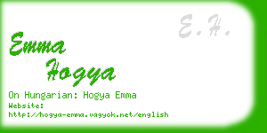 emma hogya business card